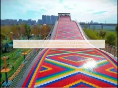Edelstahl Rutschen Outdoor-Vergnügungspark Kunststoff Regenbogen Schnee Trockenrutsche Kunststoffrutsche Spielplatzgeräte im Freien