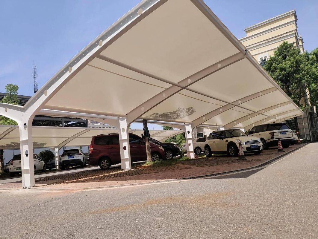 PVDF-Zugmembrangewebe Außenschule Carport Schattendach für Parkplatz
