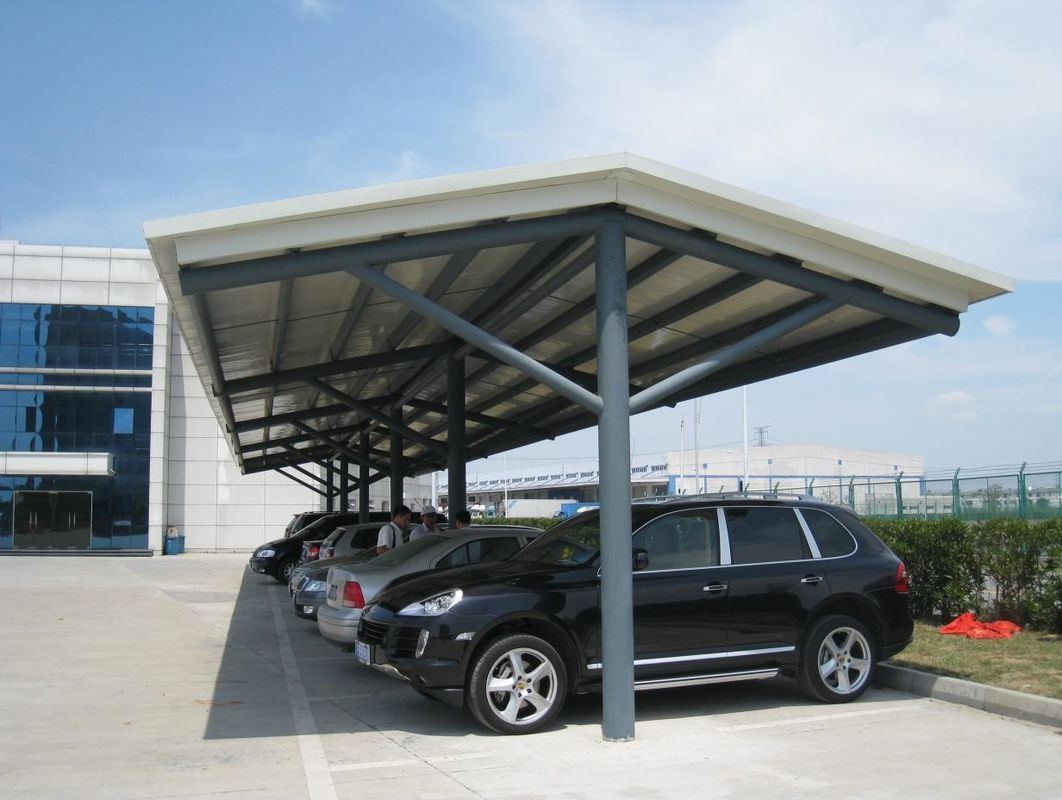 PVDF-Zugmembrangewebe Außenschule Carport Schattendach für Parkplatz