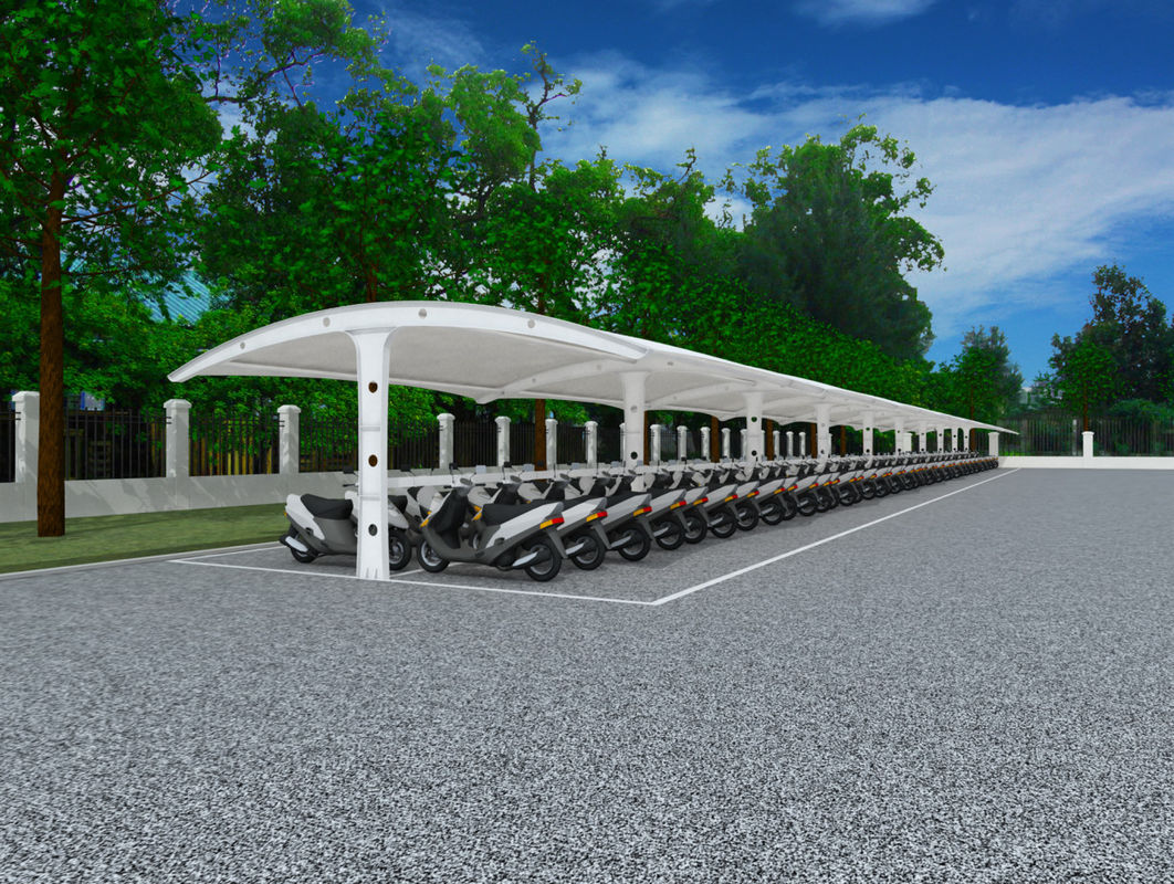 PVDF-Zugmembrangewebe Außenschule Carport Schattendach für Parkplatz