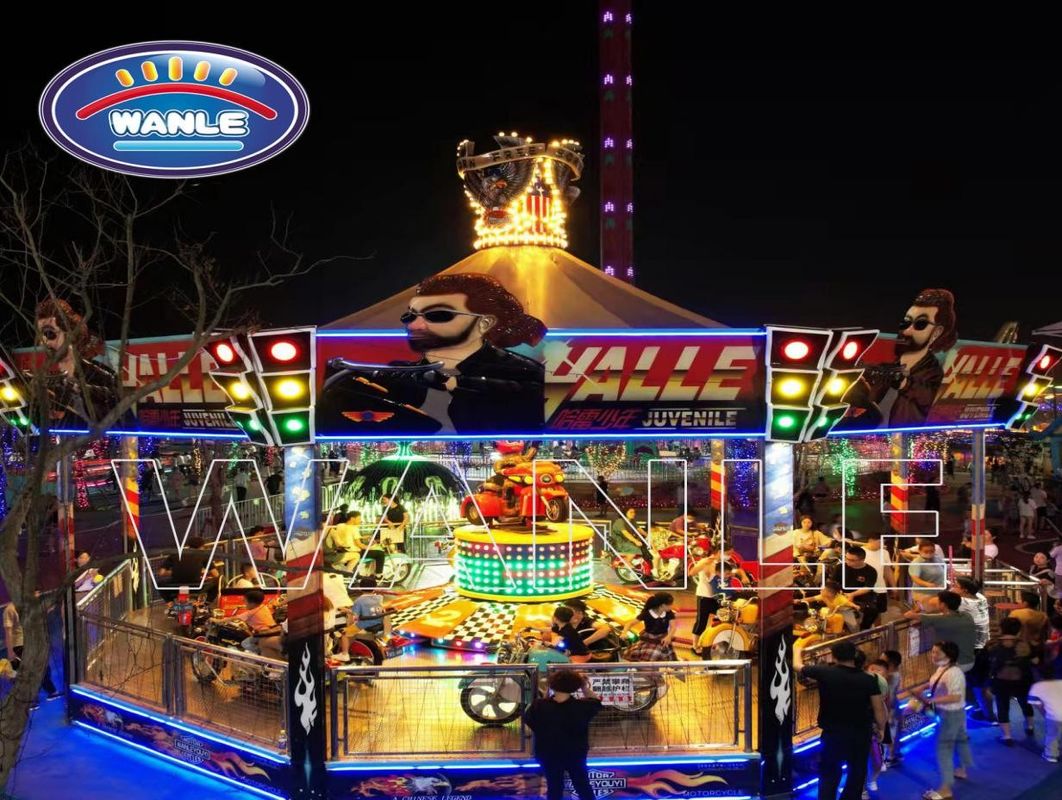 Motorradfahrten Vergnügungspark Ausrüstung Familie Indoor Play Center Ausrüstung 5,5 m
