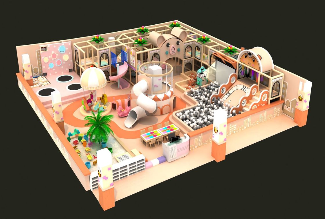 5 x 6m Indoor Naughty Fort Kinder Spielplatz Polypropylen sicherer Erwachsenen Indoor Entertainment Park