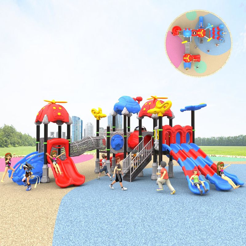 Spielstruktur Farbenfrohe Vorschule Spiel Spielplatz Ausrüstung Freien Vergnügungspark