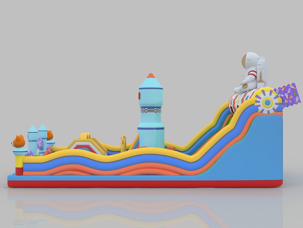 Pvc-Sprungschloss mit Rutsche 6m 7m Charmantes Sprunghaus mit Rutsche für Erwachsene