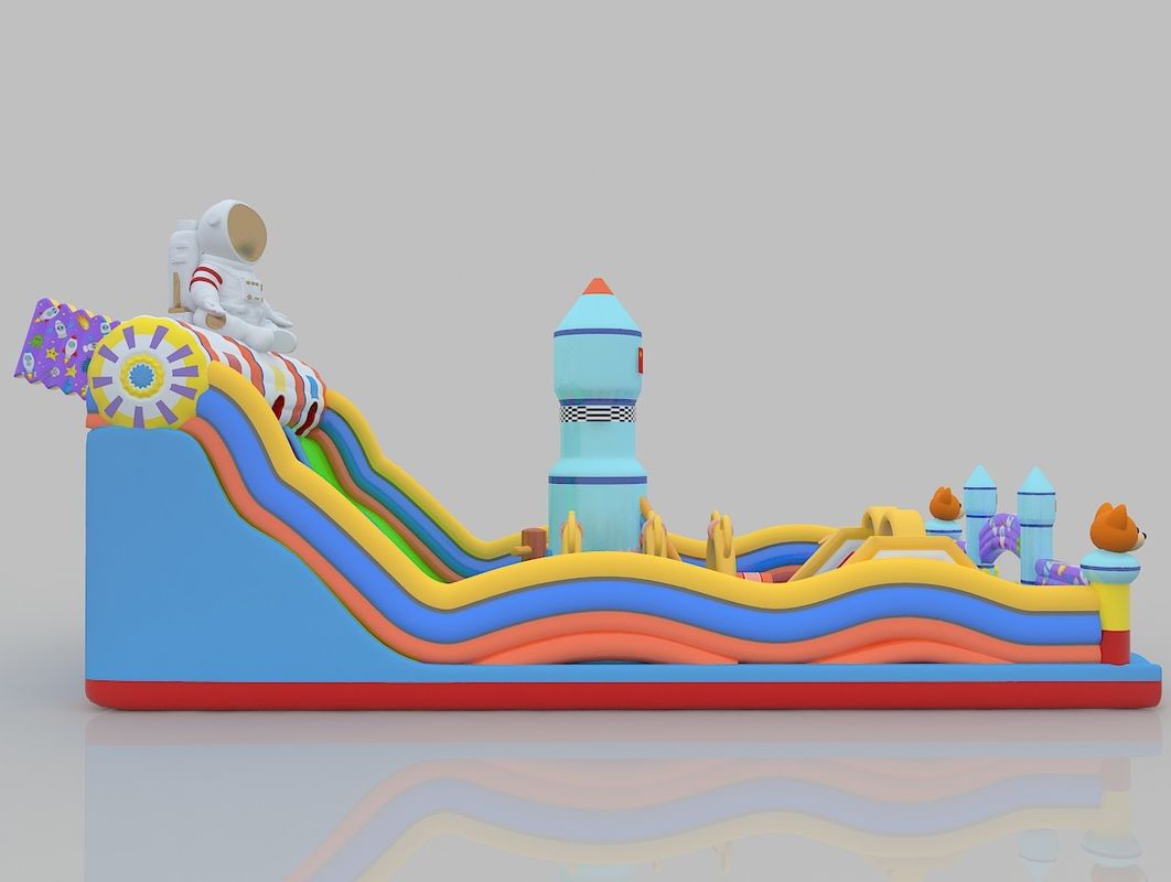 Pvc-Sprungschloss mit Rutsche 6m 7m Charmantes Sprunghaus mit Rutsche für Erwachsene