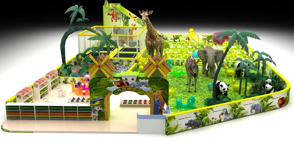 Personalisierter Dschungel-Spielplatz-Anzug Rutsche Soft-Play-Bereich Kinderspielplatz-Ausrüstung Indoor-Kinderspielplatz-Rutsche