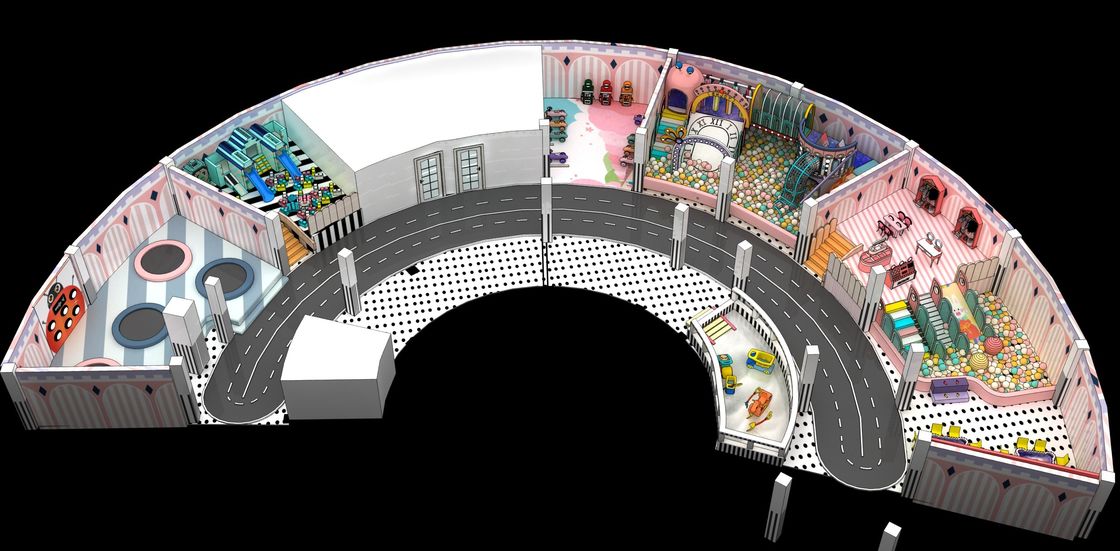 Ermutigt zur Kreativität und sozialen Kompetenzen Naughty Castle Kinder Indoor Soft Amusement Spielplatz geeignet für Schulen