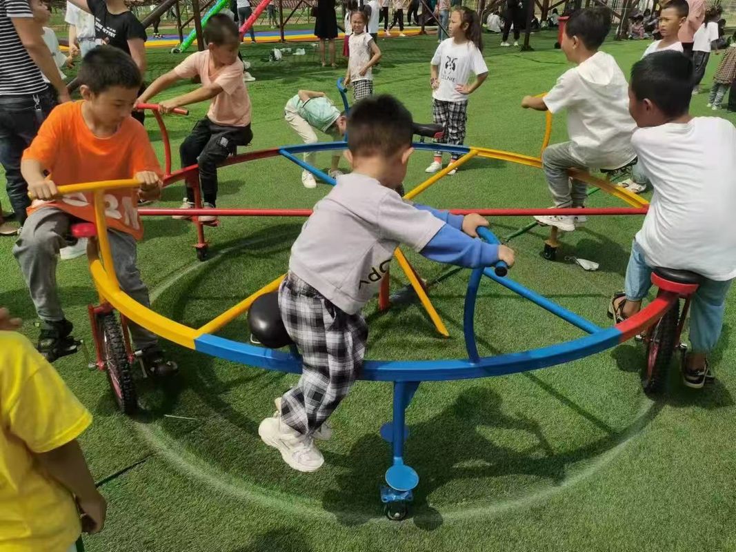 Ausrüstung für Sport im Freien Kinder Vergnügungsreiten Schaukelpferd 4/6/8/10 Sitzplätze Karussellpferd