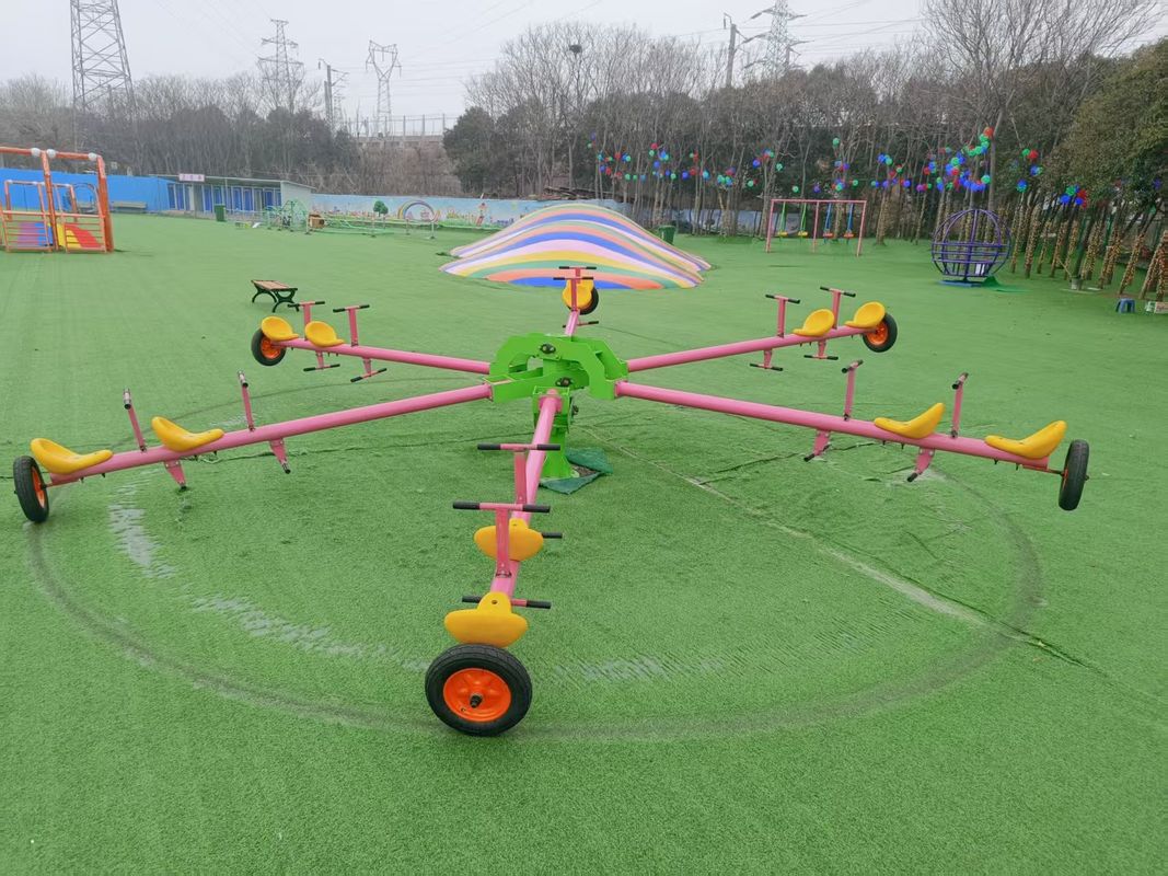 Nicht angetriebener Park Kinder-Schaukel für mehrere Personen Rides Outdoor-Spielplatz Galvanisierte Rohr-Schaukel