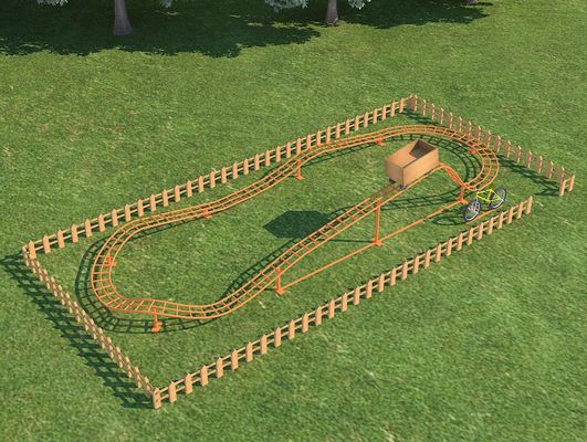 Elternteil Kind Gelb Interaktive Spielplatz Ausrüstung Freiluftfahrten Fahrrad Achterbahn