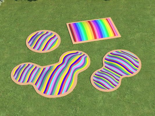 Outdoor Adventure Park aufblasbare aufblasbare Trampoline Sprungwolke