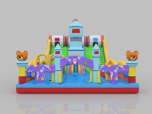 Pvc-Sprungschloss mit Rutsche 6m 7m Charmantes Sprunghaus mit Rutsche für Erwachsene