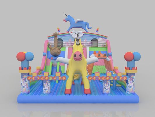 Aufblasbare PVC-Sprungschloss-Park für Kinder Kleine Indoor-Sprungschloss-Rutsche