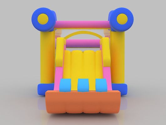 1.5m aufblasbares Schloss 75kg Indoor Sprungschloss Spielplatz Sprunghaus mit Rutsche