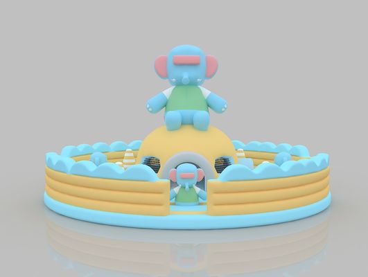 Panda Cartoon Pvc Sprunghaus aufblasbar Großes Indoor Outdoor Sprunghaus Sprungbett