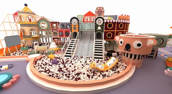 Maßgeschneiderter Spielplatz für Kinder, freches Schloss, lustiges Indoor-Spielplatz-Design